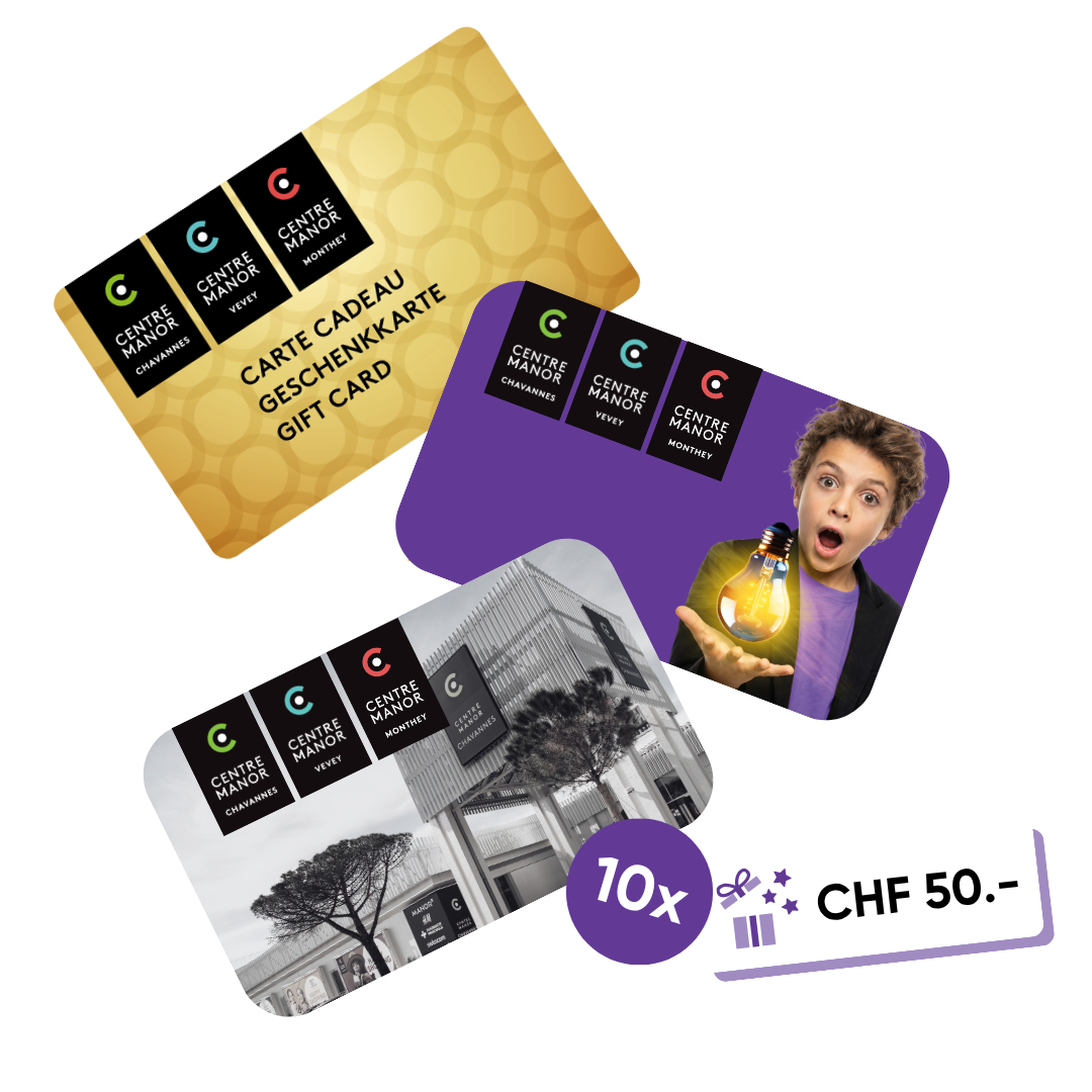 Cartes cadeaux - Centre Manor Chavannes